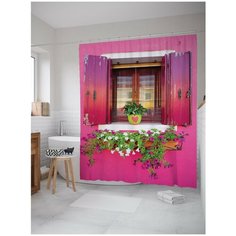 Штора для ванной JoyArty Романтический дом 180х200 (sc-7524)