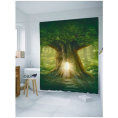 Штора для ванной JoyArty Дом в дереве 180х200 (sc-7620)