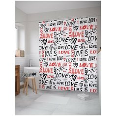 Штора для ванной JoyArty Только любовь 180х200 (sc-56036)