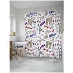 Штора для ванной JoyArty Любовь к Парижу 180х200 (sc-11344)