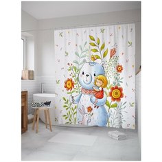 Штора для ванной JoyArty Миролюбивая природа 180х200 (sc-32181)