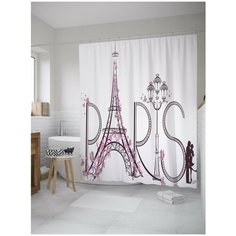 Штора для ванной JoyArty Влюбленный Париж 180х200 (sc-10526)