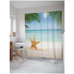 Штора для ванной JoyArty Звезда загорает 180х200 (sc-13818)