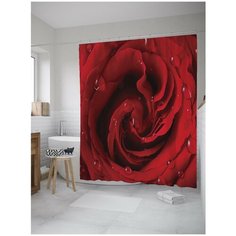 Штора для ванной JoyArty Алые розы 180х200 (sc-8245)