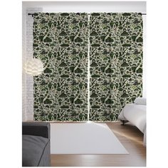 Портьеры JoyArty Военные силы на ленте 265 см (p-213175)