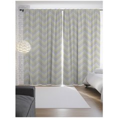 Портьеры JoyArty Классические зигзаги на ленте 265 см (p-18017)