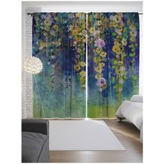 Портьеры JoyArty Висящие цветы на ленте 265 см (p-9121)