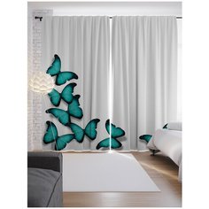 Портьеры JoyArty Ловля бабочек на ленте 265 см (p-12029)