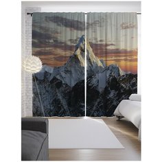 Портьеры JoyArty Полет на пик горы на ленте 265 см (p-15308)