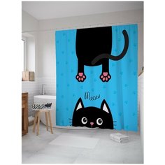 Штора для ванной JoyArty Котя мурлыка 180х200 (sc-52750)
