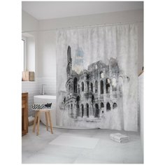 Штора для ванной JoyArty Туманный колизей 180х200 (sc-18175)