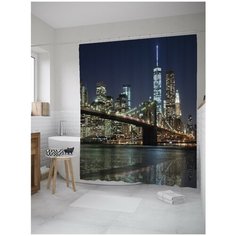 Штора для ванной JoyArty Ночное освещение 180х200 (sc-7981)