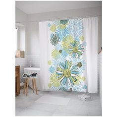 Штора для ванной JoyArty Космический сад 180х200 (sc-12023)