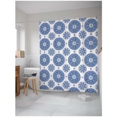 Штора для ванной JoyArty Цветочный узор 180х200 (sc-18374)