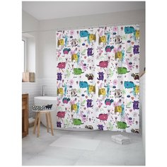 Штора для ванной JoyArty Коты веселятся 180х200 (sc-25653)