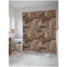 Штора для ванной JoyArty Соединения лабиринта 180х200 (sc-29372)