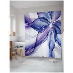 Штора для ванной JoyArty Геометрические Цветы 180х200 (sc-22226)