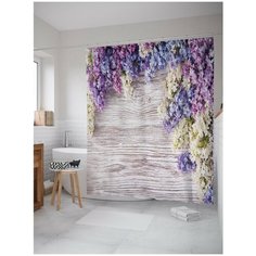 Штора для ванной JoyArty Цветущая сирень 180х200 (sc-20365)