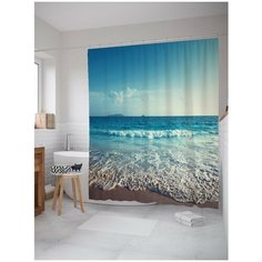 Штора для ванной JoyArty Прогулка к волнам 180х200 (sc-21081)
