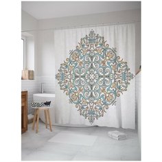 Штора для ванной JoyArty Фигурные завитки 180х200 (sc-19957)