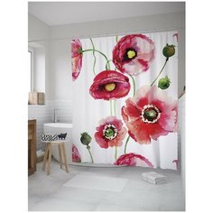 Штора для ванной JoyArty Цветочные приключения 180х200 (sc-9139)