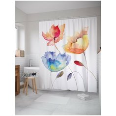 Штора для ванной JoyArty Модельные цветы 180х200 (sc-14553)