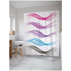 Штора для ванной JoyArty Приземление волны 180х200 (sc-22247)