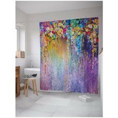 Штора для ванной JoyArty Цветочные декорации 180х200 (sc-21172)