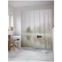 Штора для ванной JoyArty Потерянная лодка 180х200 (sc-15156)