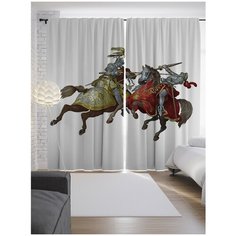 Портьеры JoyArty Рыцарский турир на ленте 265 см (p-15379)