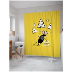 Штора для ванной JoyArty Крутая мышь 180х200 (sc-180919V1)