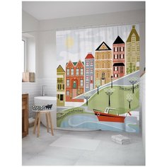 Штора для ванной JoyArty Детское воспоминание 180х200 (sc-18027)