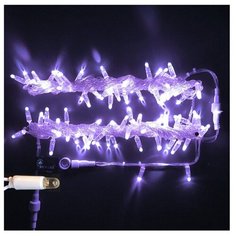 Гирлянда Rich LED Нить RL-S10C-220V-CT, 1000 см, 100 ламп, фиолетовые диоды/прозрачный провод