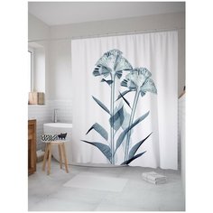 Штора для ванной JoyArty Мечтательные цветы 180х200 (sc-14472)
