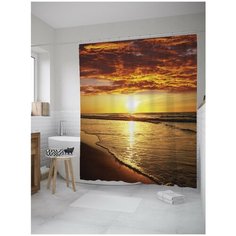 Штора для ванной JoyArty Спокойный рассвет 180х200 (sc-10252)