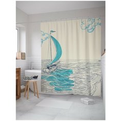 Штора для ванной JoyArty Одинокий путешественник 180х200 (sc-12550)