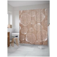 Штора для ванной JoyArty Ракушки мечты 180х200 (sc-5226)