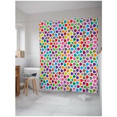 Штора для ванной JoyArty Элементы красок 180х200 (sc-11581)