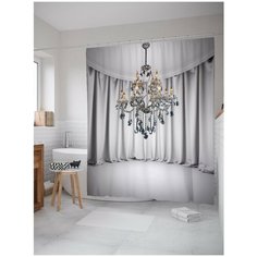 Штора для ванной JoyArty Зал с люстрой 180х200 (sc-8282)