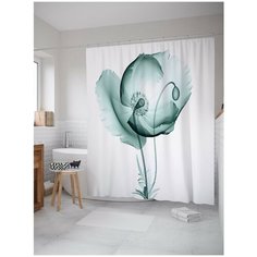 Штора для ванной JoyArty Цветочная иллюзия 180х200 (sc-14444)