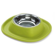 Миска металлическая Lilli Pet для животных на подставке, грушевая