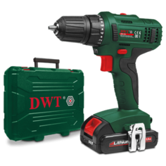 Аккумуляторная дрель-шуруповерт DWT ABS-18 L-2 BMC Li-Ion 1.5 Ач 18 В х2 кейс