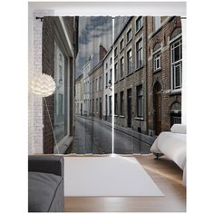 Портьеры JoyArty Жилая улица на ленте 265 см (p-11766)