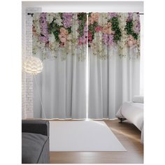 Портьеры JoyArty Весенняя сирень на ленте 265 см (p-76517630)
