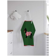 Фартук женский для готовки JoyArty "Такса в полосатой футболке", универсальный размер, ap-53896