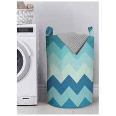 Корзина для хранения вещей JoyArty "Зигзаги прохлады" 40x60 см, gaba-11609-L