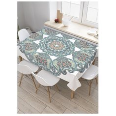 Скатерть прямоугольная "Мистический рисунок" из сатена, 180x145 см, tc-16055 Joy Arty