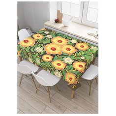 Скатерть прямоугольная "Райские узоры" из сатена, 120x145 см, tc-15854 Joy Arty