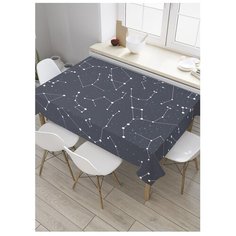 Скатерть прямоугольная на кухонный стол "Множество созвездий" из оксфорда, 120x145 см, tcox-35282 Joy Arty