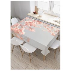 Скатерть прямоугольная "Вишня под небом" из сатена, 180x145 см, tc-43667 Joy Arty